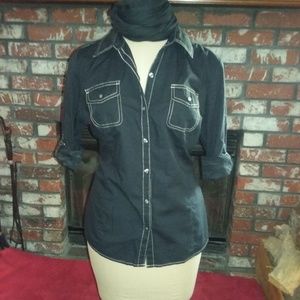 Tommy Hilfiger Black top Size Large